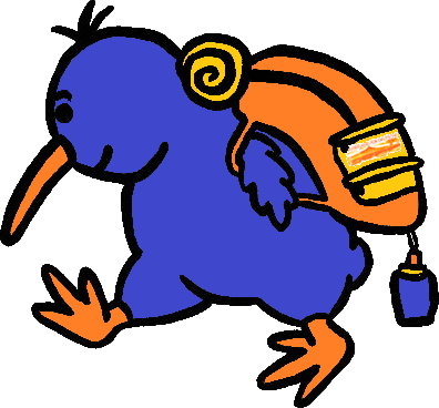 Kiwi Bird Backpacker New Zealand